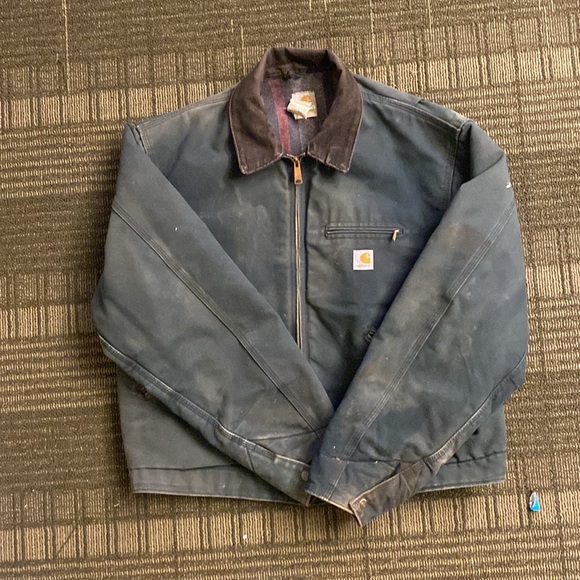 VINTAGE CARHARTT JACKET: Detroit Black, Sun Damage, used look #workcore #sickaf - Picture 5 of 5